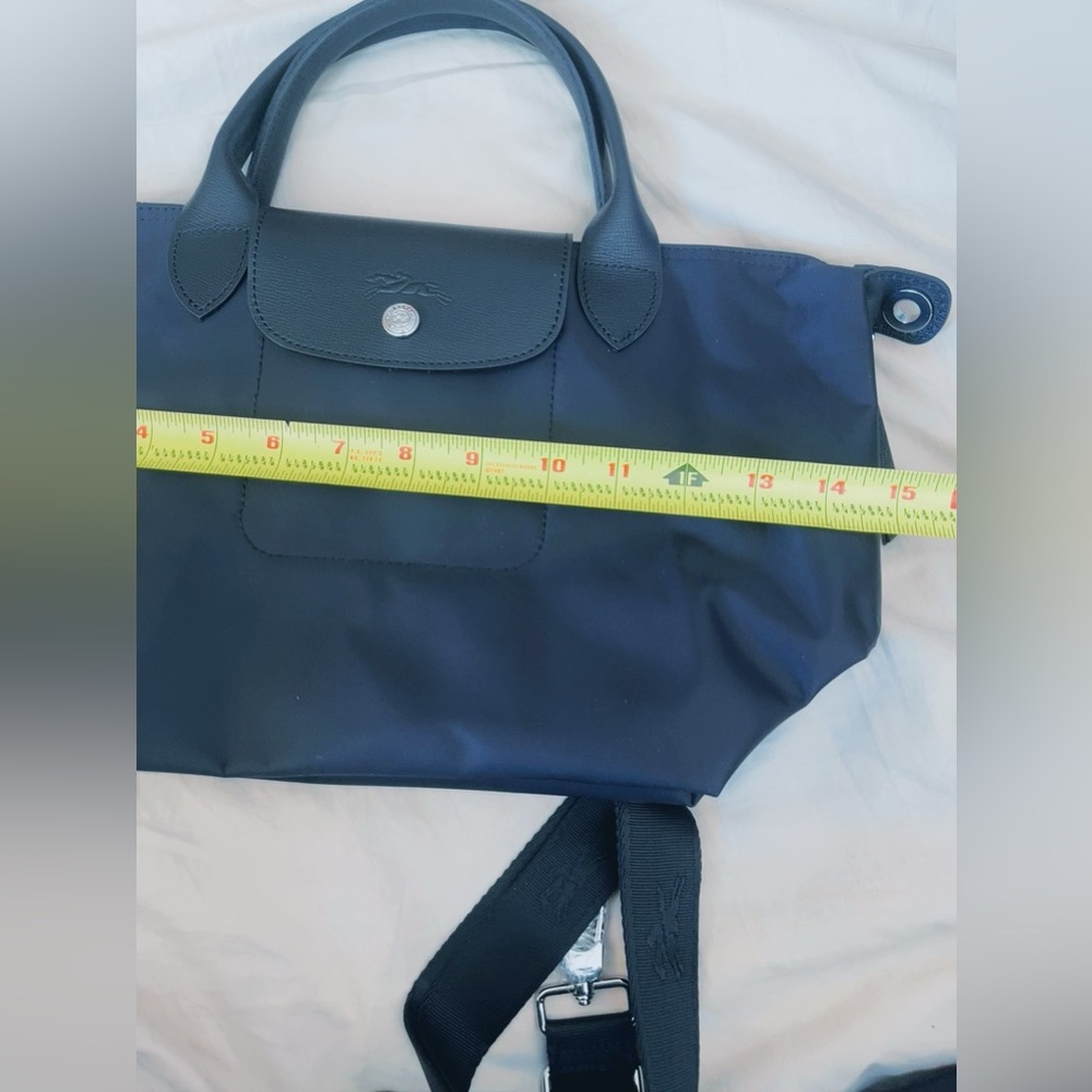 Longchamp crossbody body tote bag strap adjustable black color waterproof - Picture 7 of 11